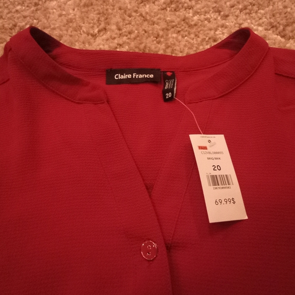2 for 25$ Very nice red blouse - Picture 2 of 3